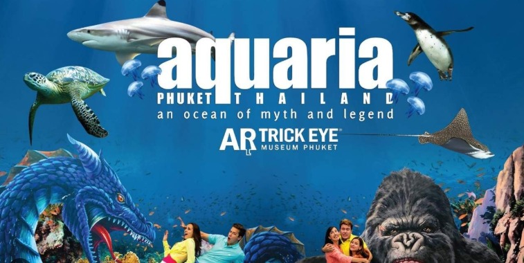 AQUARIUM PHUKET WITH ENTRANCE+AR TRICKEYE MUSEUM ENTRANCE TICKET PRIVATE PICK UP AND DROP PHUKET HOTEL